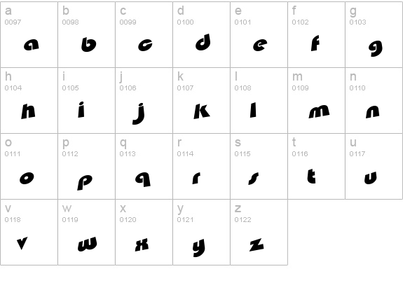 Saturday Morning Television lowercase a-z preview