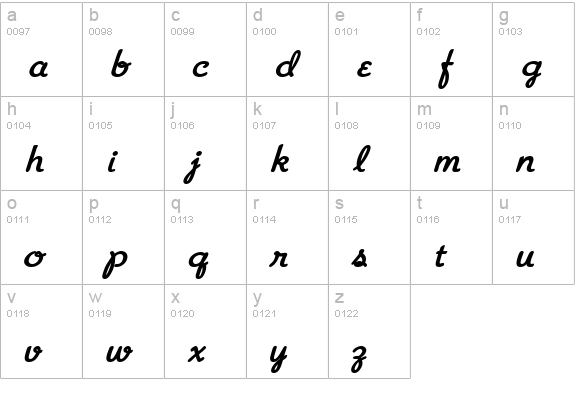 Saturdays... lowercase a-z preview