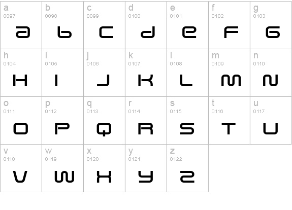 Saved By Zero lowercase a-z preview