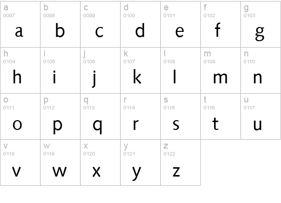 SaxonySerial-Regular lowercase a-z preview