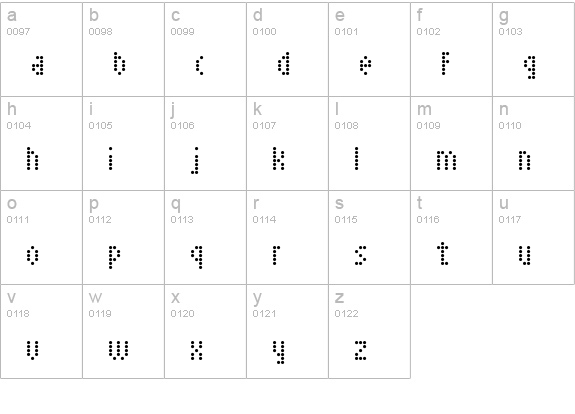 Sayso Chic lowercase a-z preview