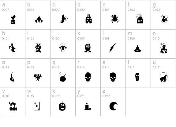 sbhading lowercase a-z preview