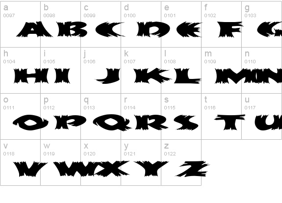 ScarecrowExtended lowercase a-z preview