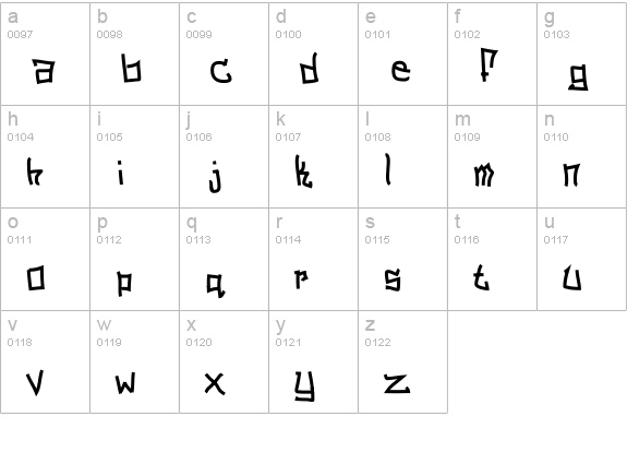 Schizophrenia G lowercase a-z preview