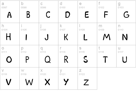 Scooby Doo lowercase a-z preview