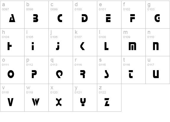 Scottsdale Condensed Normal lowercase a-z preview