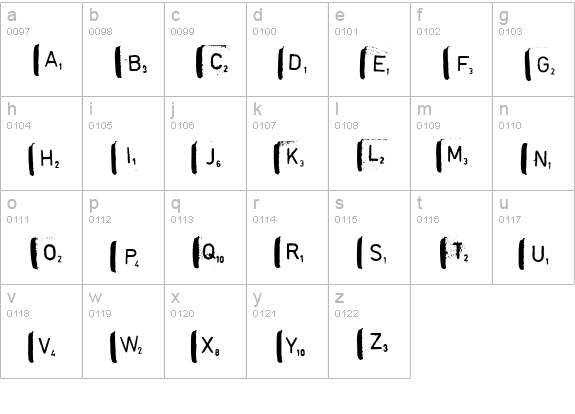 scrabble lowercase a-z preview