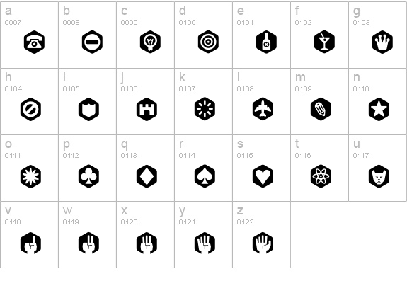 Scrotnig-HexesTwo lowercase a-z preview