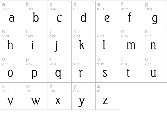 SeagullSerial-Light-Regular lowercase a-z preview