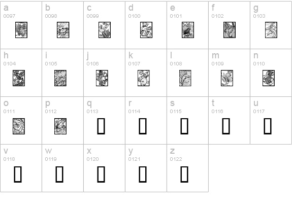 Sealife lowercase a-z preview