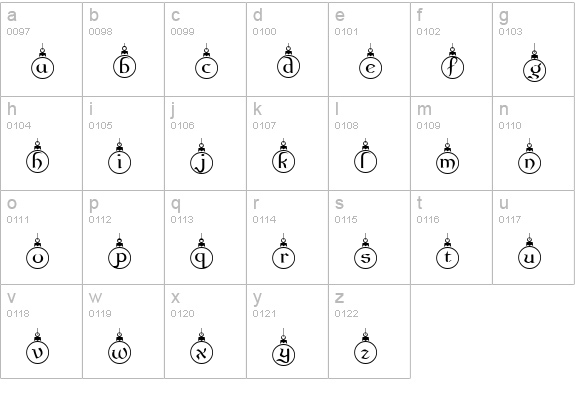 SeasonsGreetings lowercase a-z preview