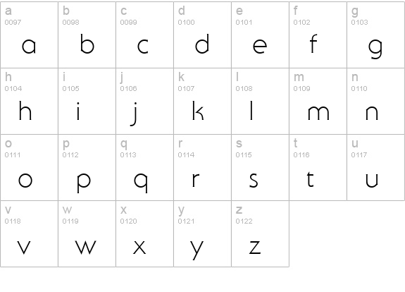 Sebastian-Light-Regular lowercase a-z preview
