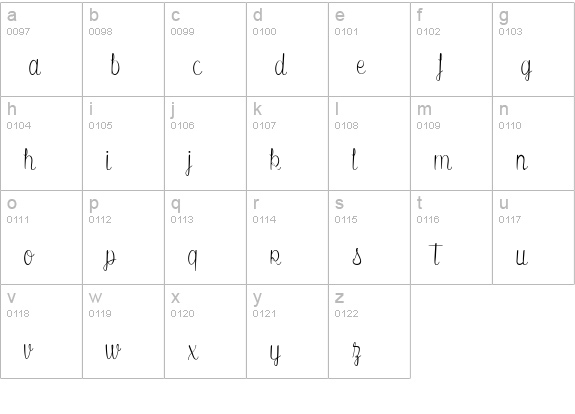 Secret of the Octopus lowercase a-z preview