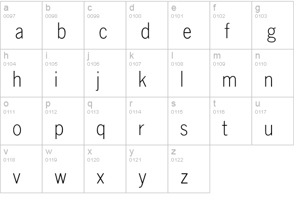 Selene lowercase a-z preview