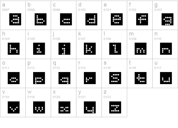 SemaforCameo lowercase a-z preview