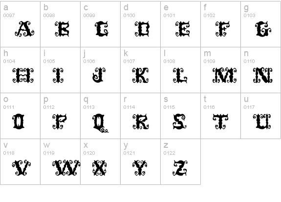 Senorita lowercase a-z preview