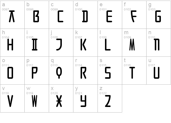 SeoulCaps Alt lowercase a-z preview
