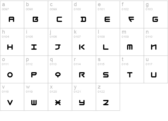 SeoulStacking lowercase a-z preview