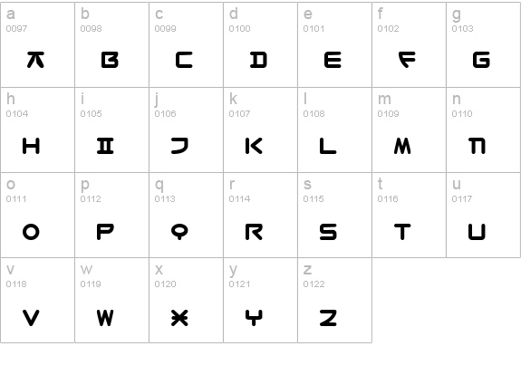 SeoulStacking Alt lowercase a-z preview
