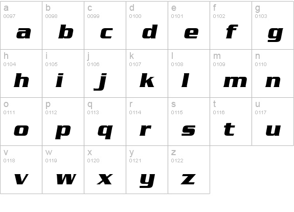 Serpentine BoldItalic lowercase a-z preview