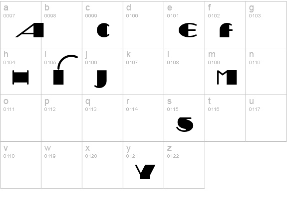 Sesquipedalian lowercase a-z preview