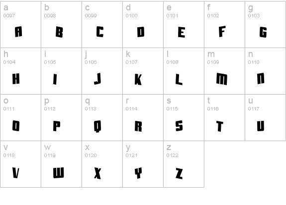 SF Aftershock Debris CondSolid lowercase a-z preview