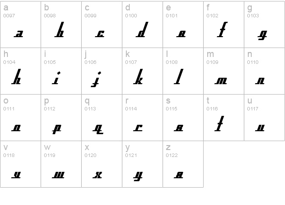 SF Americana Dreams Bold lowercase a-z preview