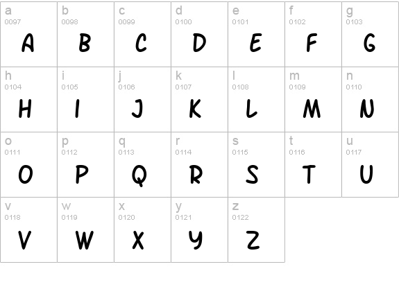 SF Arch Rival lowercase a-z preview
