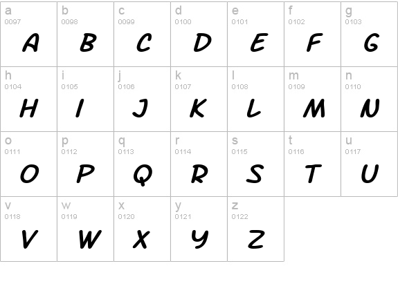SF Arch Rival Extended Italic lowercase a-z preview