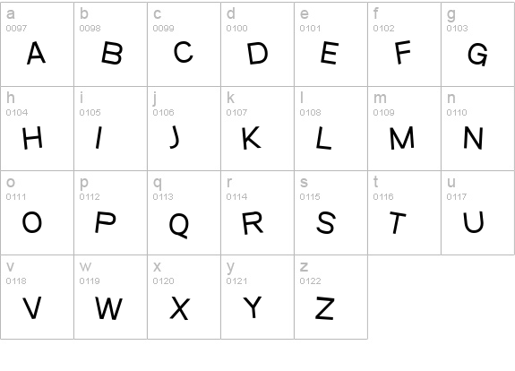 SF Beaverton SC Medium lowercase a-z preview