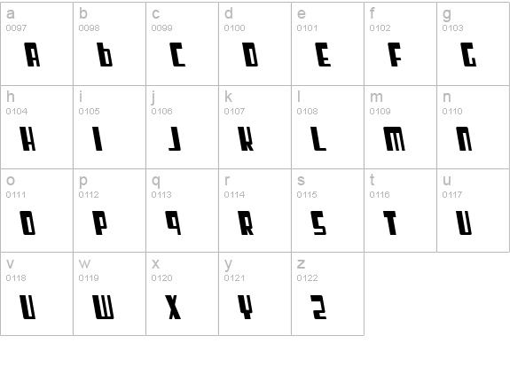 SF Cosmic Age Oblique lowercase a-z preview