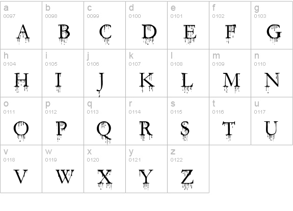 SF Gushing Meadow SC lowercase a-z preview