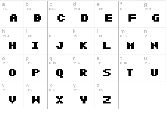 SF Intermosaic Bold lowercase a-z preview