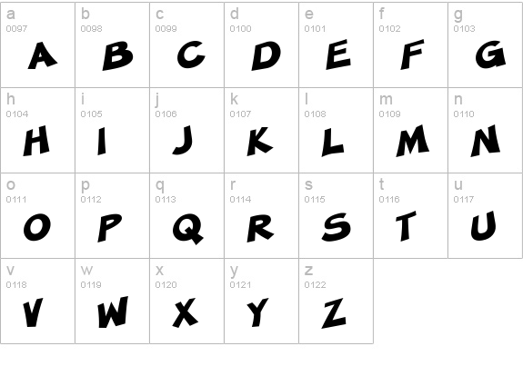 SF Minced Meat Bold lowercase a-z preview
