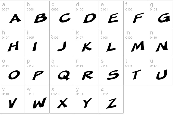 SF Minced Meat Extended Oblique lowercase a-z preview
