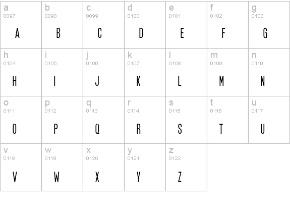 SF Movie Poster lowercase a-z preview