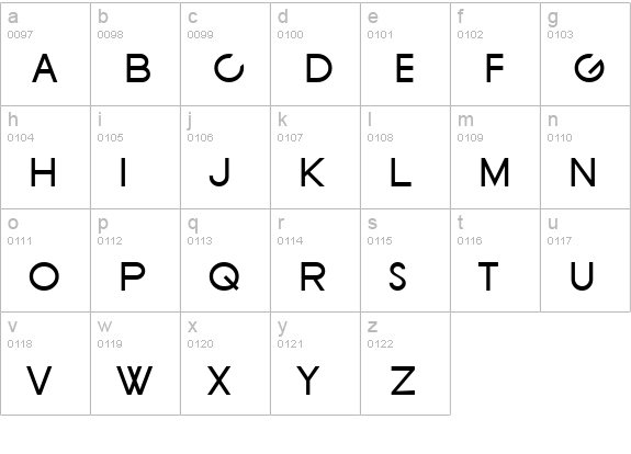 SF New Republic SC lowercase a-z preview