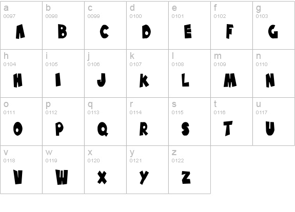 SF Pale Bottom Condensed lowercase a-z preview