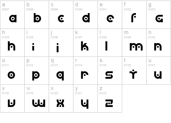 SF Planetary Orbiter lowercase a-z preview
