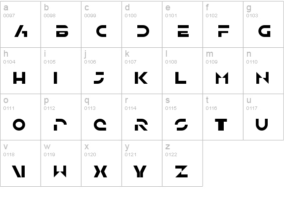 SF Solar Sailer lowercase a-z preview