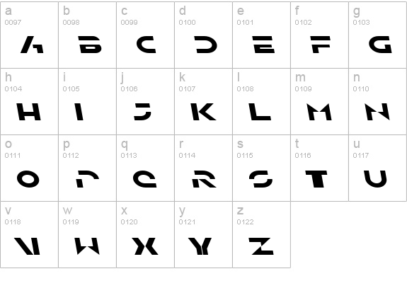SF Solar Sailer Extended Italic lowercase a-z preview