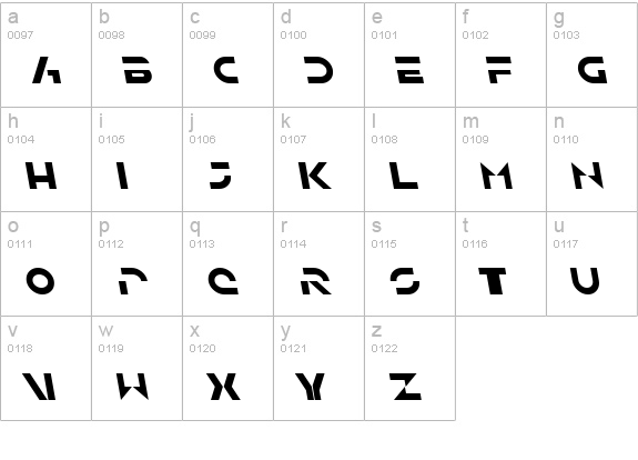 SF Solar Sailer Italic lowercase a-z preview