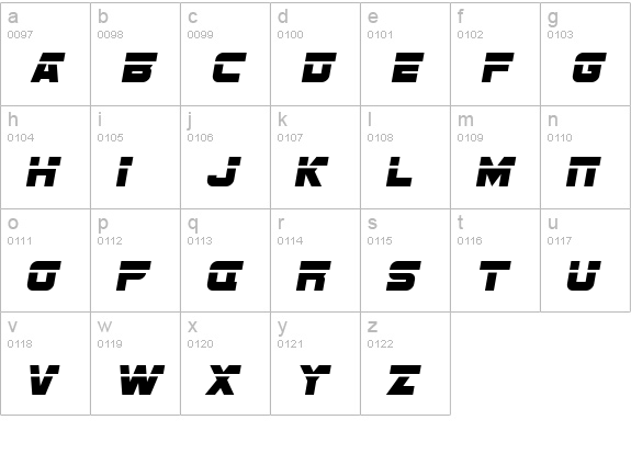 SF Sports Night Alternate lowercase a-z preview