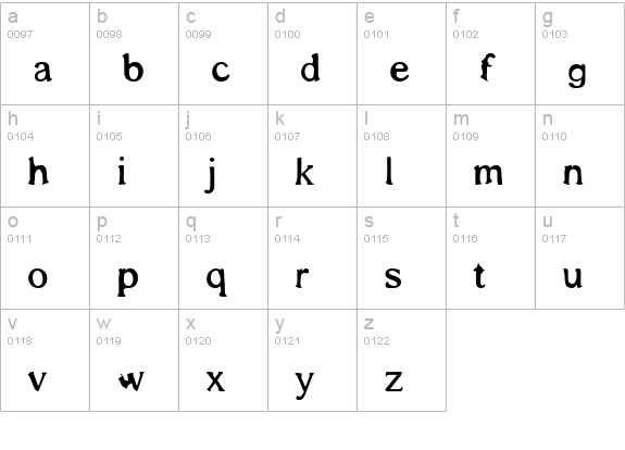 shadows around us lowercase a-z preview
