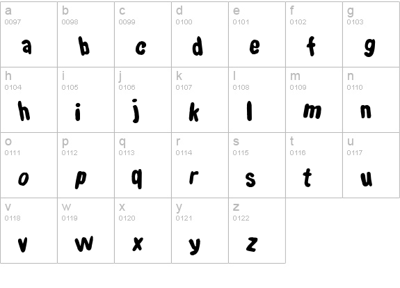 Shake that booty lowercase a-z preview