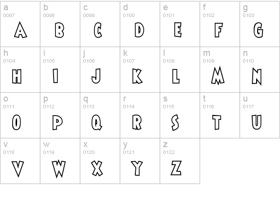 ShermlockOpen lowercase a-z preview