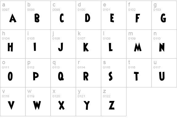 ShermlockSolid lowercase a-z preview