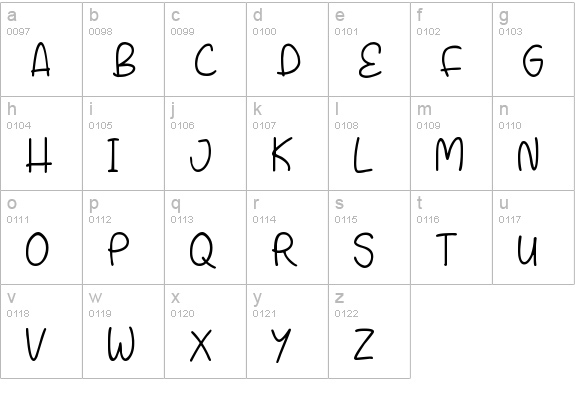 Shine With Me
 lowercase a-z preview