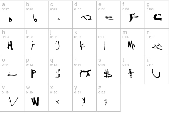 Shinjuku lowercase a-z preview