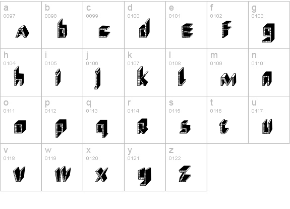 ShoeRepairs-Display lowercase a-z preview